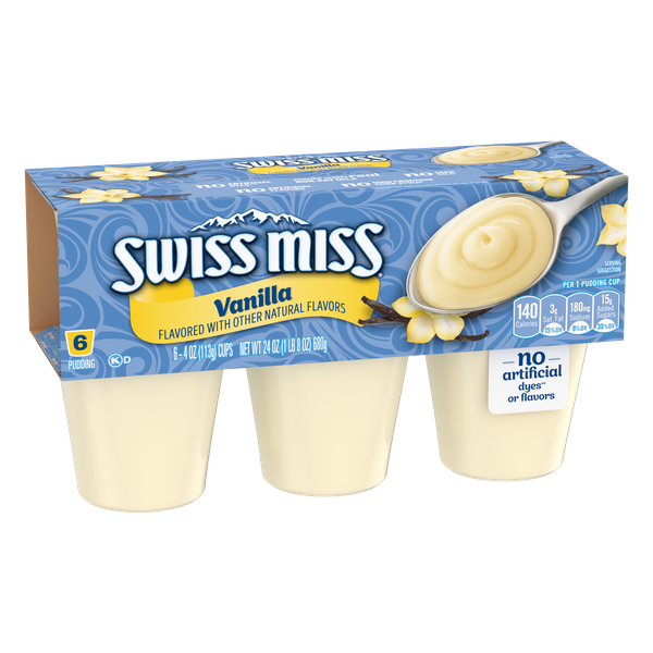 Swiss Miss Vanilla Flavored Pudding, 4 oz., 6-Count | Hy-Vee