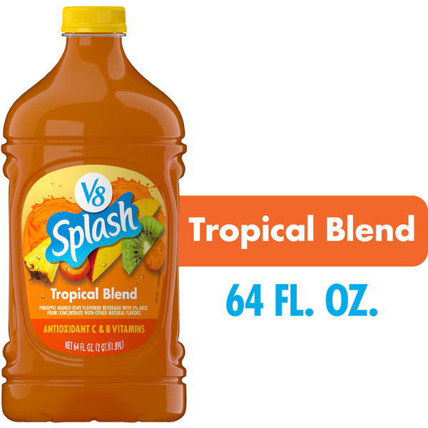 Juice商品 V8 Splash Tropical Blend Flavored Beverage, 64 fl oz Bottle | Hy
