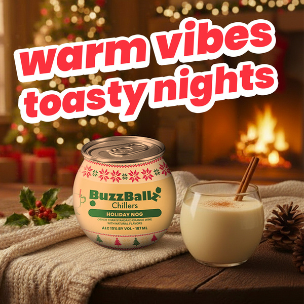 BuzzBallz Holiday Nog Chillers, 187ml 30 Proof | Hy-Vee Aisles