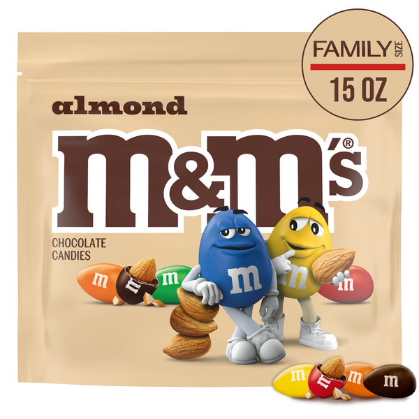 M&M'S Almond Milk Chocolate Candy, Family Size , 15 oz Bag | Hy