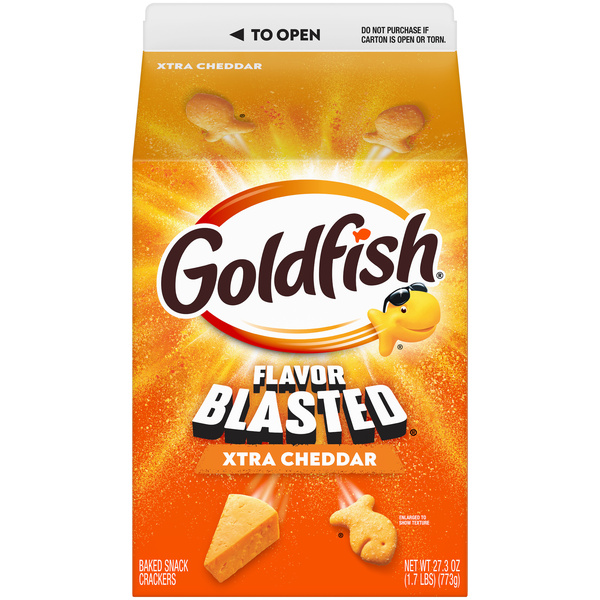 Goldfish Flavor Blasted Xtra Cheddar Cheese Crackers, 27.3 Oz