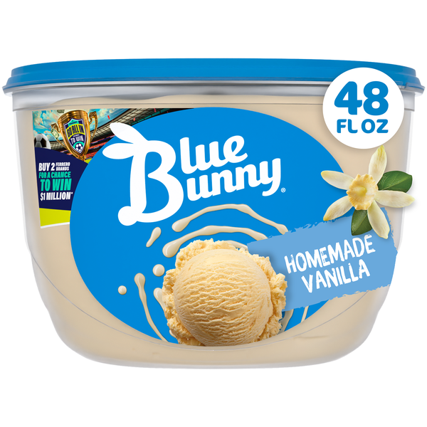 Blue Bunny Premium Homemade Vanilla Frozen Dessert, 48 fl oz | Hy