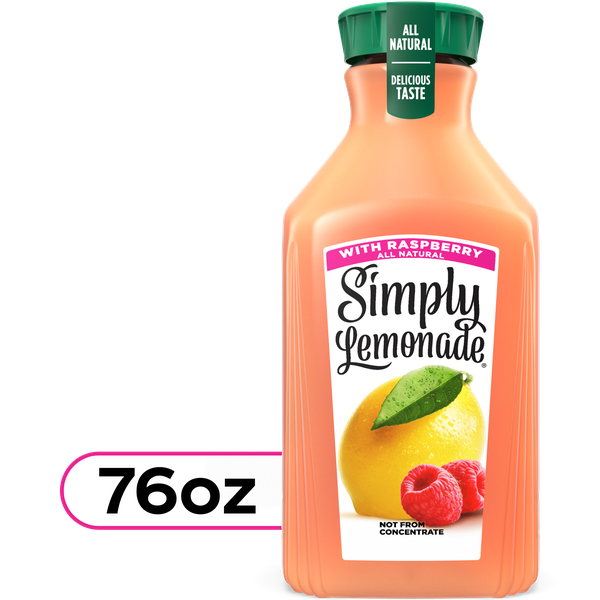 Simply Raspberry Simply Lemonade with Raspberry Bottle, 76 fl oz | Hy-Vee Aisles Online ...