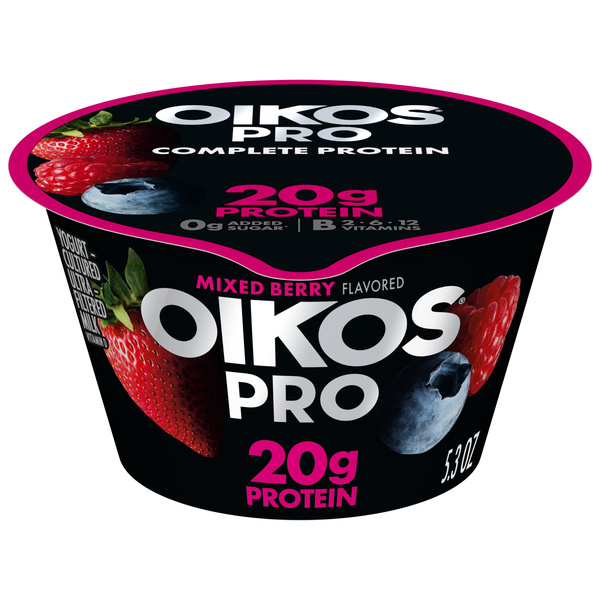 Oikos Pro 20g Protein Mixed Berry Yogurt-Cultured Ultra-Filtered