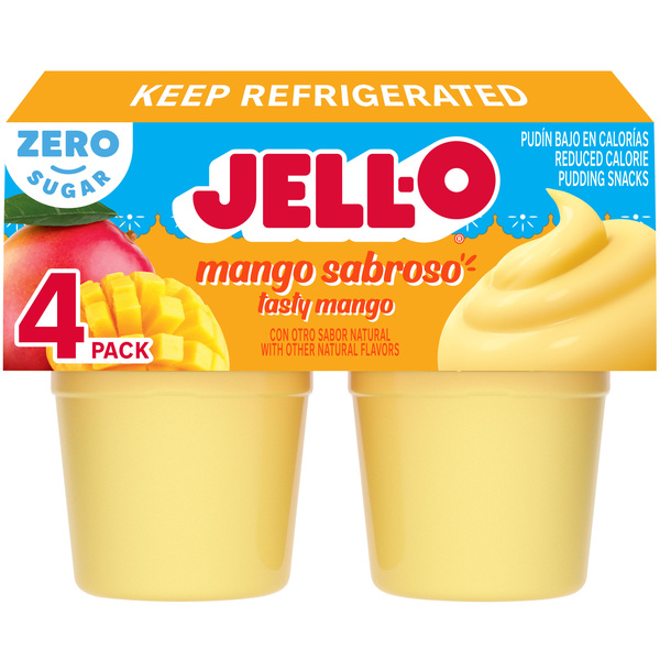 Jell-O Mango Sabroso Ready To Eat Refrigerated Pudding 14.5 oz