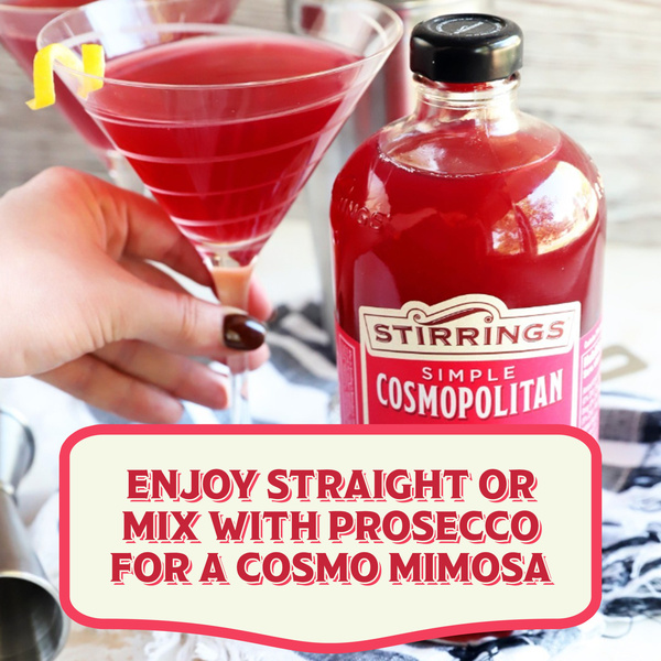 Stirrings Cosmopolitan Mix, Non Alcoholic Cocktail Mixer, 750ml Bottle ...