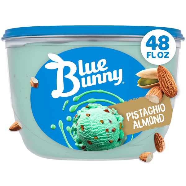 Blue Bunny Premium Pistachio Almond Frozen Dessert, 48 fl oz | Hy