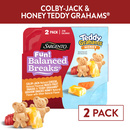 Sargento Fun! Balanced Breaks  Colby-Jack Natural Cheese,  Flavored Mixed Fruit Snacks & TEDDY GRAHAMS Graham Snacks Honey Snack Kit, 2-Pack