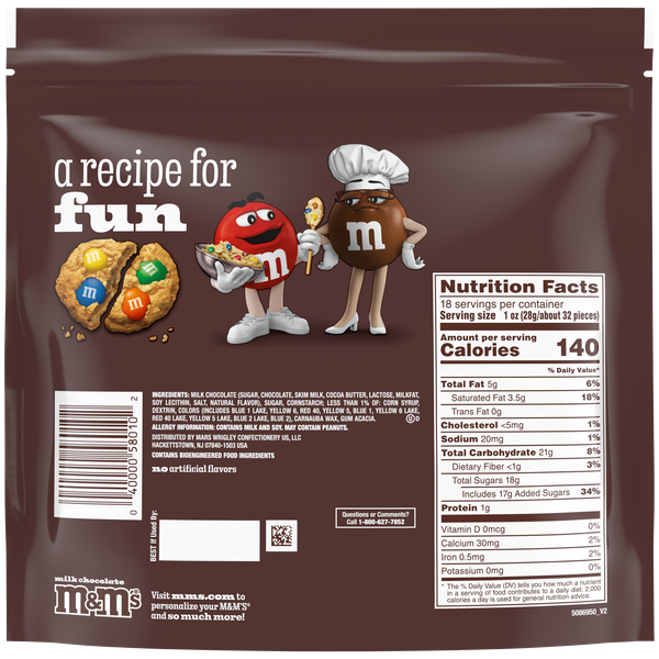 M&M'S Milk Chocolate Candy Family Size, 18 oz Bag | Hy-Vee Aisles