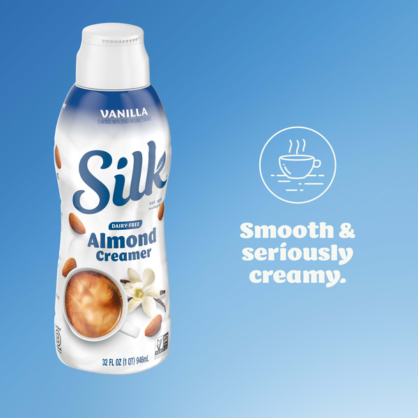 Silk Dairy Free Vanilla Almond Coffee Creamer, 32 fl. oz. | Hy-Vee