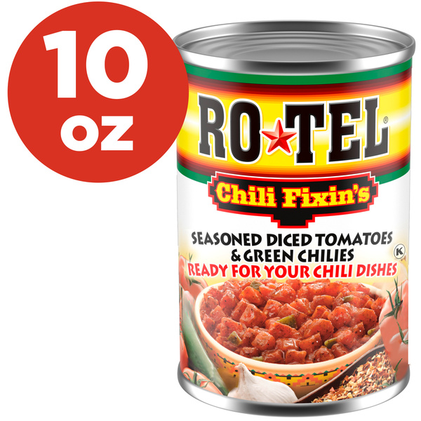 ROTEL Chili Fixin's Seasoned Diced Tomatoes and Green Chilies, 10