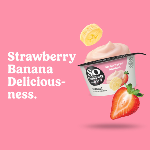 So Delicious Strawberry Banana Dairy Free Vegan Coconut Milk