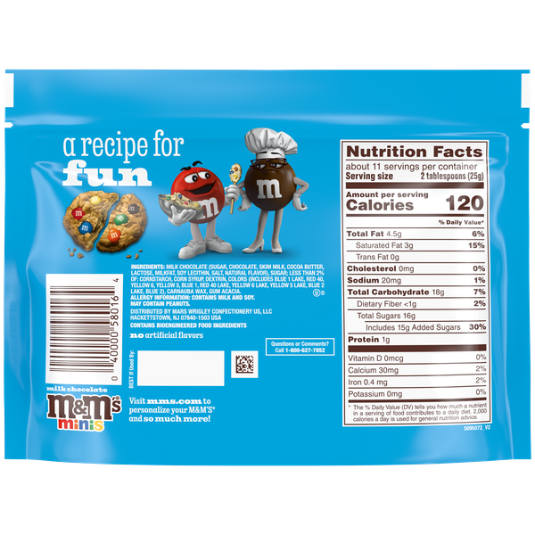 M&M'S Minis Milk Chocolate Candy, Sharing Size 9.4 oz Bag | Hy-Vee