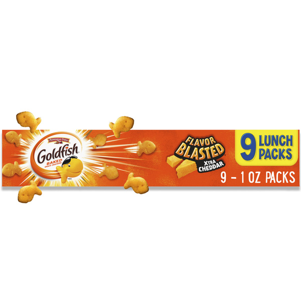 HISA専用　GRANDES BOAT RACE CLASSIC 純金 Pepperidge Farm Goldfish Flavor Blasted Xtra Cheddar, 9 Count 0.9