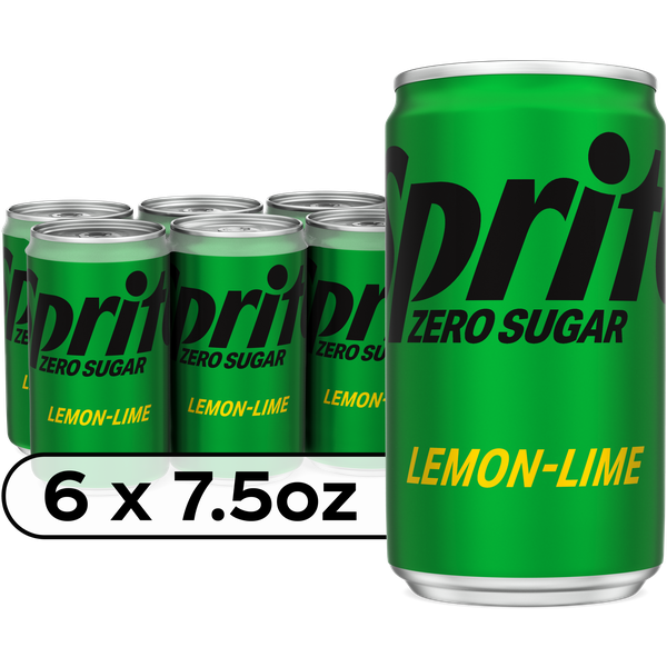 Sprite Zero Sugar Lemon-Lime Caffeine Free Soda Soft Drink Mini