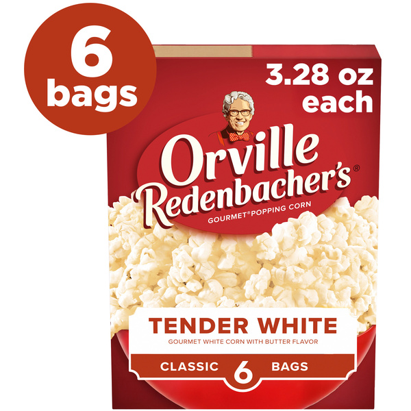 Orville Redenbacher's Tender White Popcorn, Microwave Popcorn