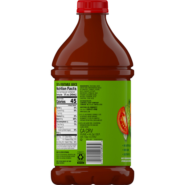 その他 Toshitake Vegetable Juice #9917:MF UR V8 Original 100% Vegetable Juice, 46 fl oz Bottle | Hy-Vee Aisles