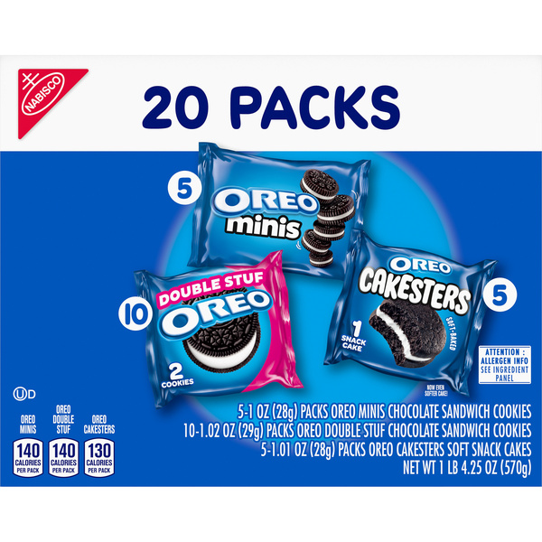OREO Soft Snack Cakes And Chocolate Sandwich Cookies Variety Pack