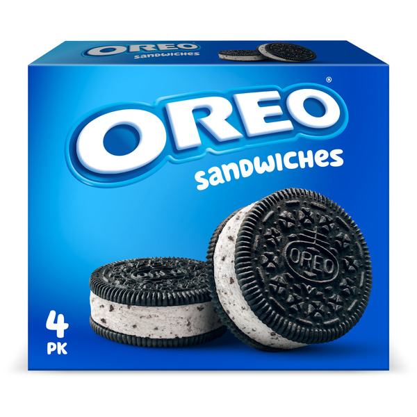 OREO Frozen Dairy Dessert Sandwiches, 4 Count | Hy-Vee Aisles
