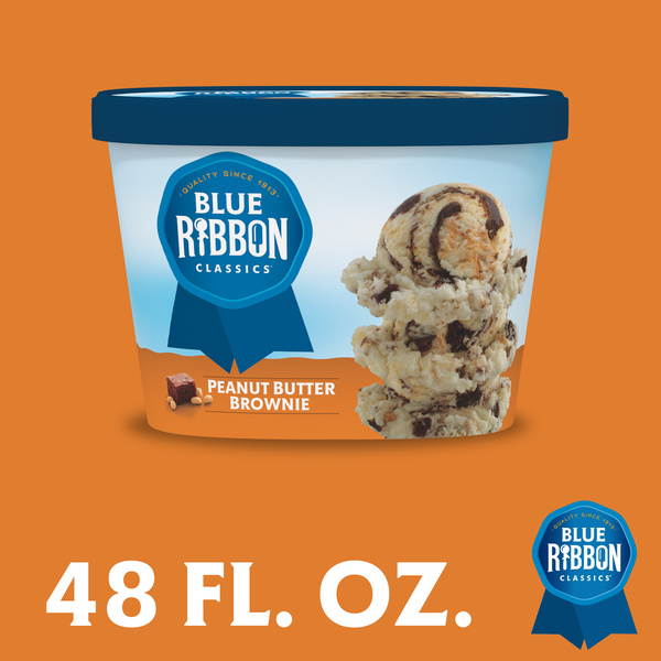 Blue Ribbon Classics Peanut Butter Brownie Frozen Dessert, 48 fl