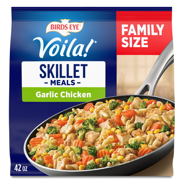 Birds Eye Voila! Garlic Chicken Skillet Meals, Frozen Meal, 42 oz