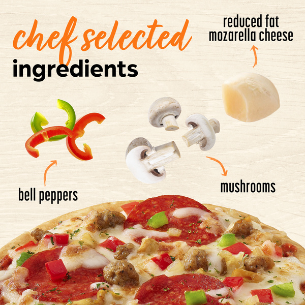 Lean Cuisine Signature Supreme Pizza, Personal Pizza, Frozen Lunch