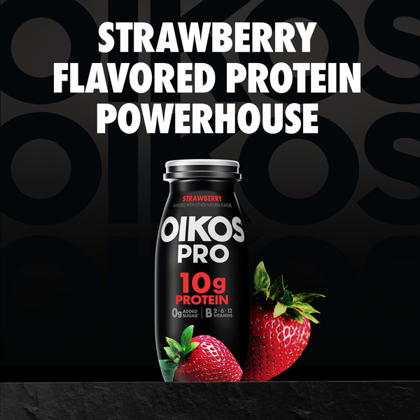 Oikos Pro Strawberry Dairy Drink, 3.1 fl. oz. (6 pack) | Hy-Vee