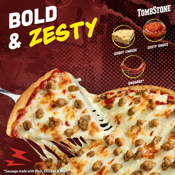 Tombstone Original Crust, Classic Sausage Pizza, Frozen Pizza | Hy