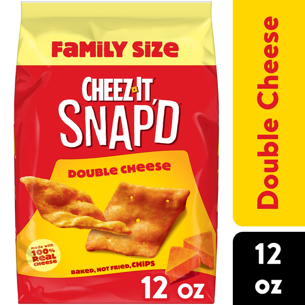 Cheez-It Snap'd Cheesy Baked Chips Double Cheese | Hy-Vee Aisles