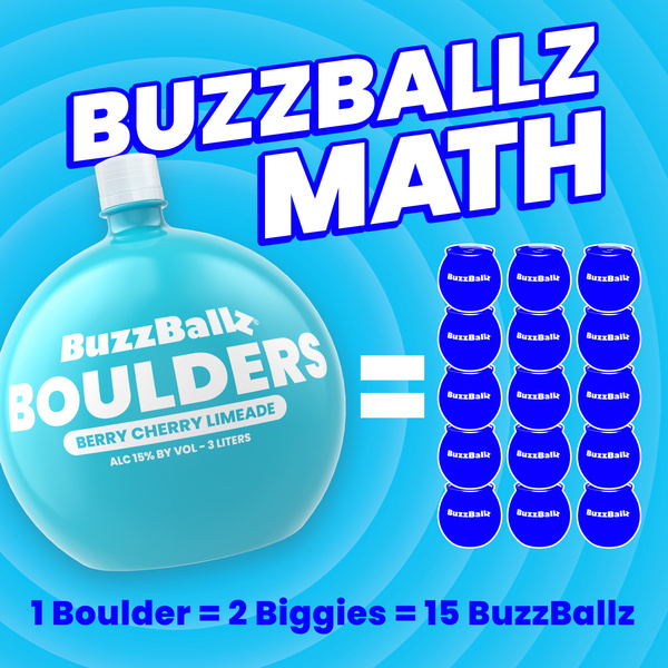 BuzzBallz Boulders Berry Cherry Limeade Chiller, 3l, 30 Proof (15