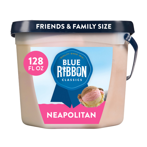 EH-NE7M-A アイスブルー Blue Ribbon Classics Neapolitan Frozen Dessert Pail, 128 fl oz