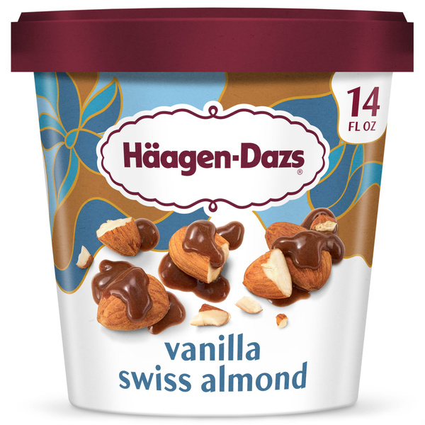 Haagen Dazs Vanilla Swiss Almond Ice Cream, 14 Oz. | Hy-Vee Aisles