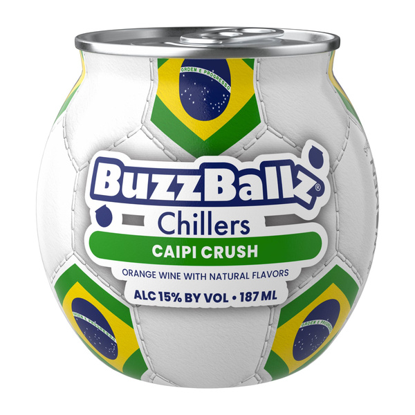BuzzBallz Caipi Crush Wine Cocktail SoccerBallz, 187ml, 30 Proof