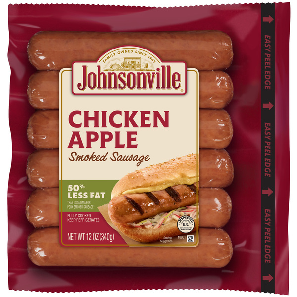Johnsonville Apple Chicken Smoked Sausage, 12oz. Package | Hy-Vee