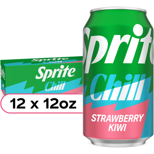 Sprite Chill Strawberry Kiwi Caffeine Free Soda Soft Drink Fridge