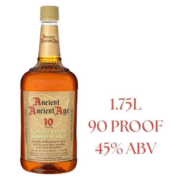 Ancient Age 10 Star KY Straight Bourbon Whiskey 1.75l Plstc Btl 90