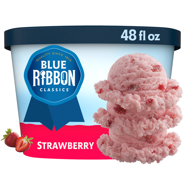 Blue Ribbon Classics Strawberry Frozen Dessert, 48 fl oz | Hy-Vee