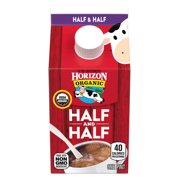 Horizon Organic Half and Half, 16 fl oz Pint Carton? | Hy-Vee Horizon Organic Half and Half, 16 fl oz Pint Carton? | Hy-Vee