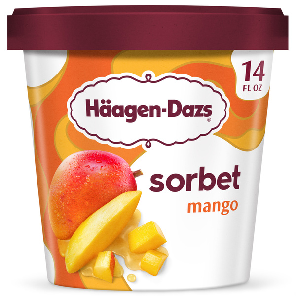 Haagen Dazs Mango Sorbet, 14oz | Hy-Vee Aisles Online Grocery Shopping