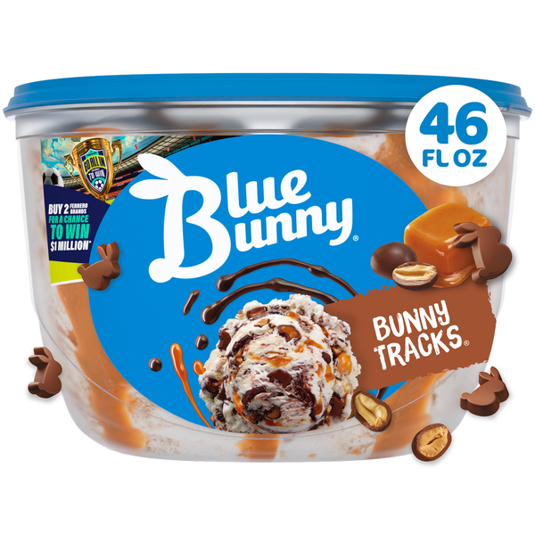 Blue Bunny Signature Bunny Tracks Frozen Dessert, 46 fl oz | Hy