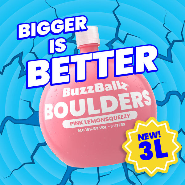BuzzBallz Boulders Berry Cherry Limeade Chiller, 3l, 30 Proof (15